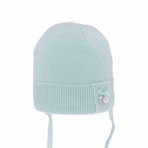 фото Шапка бини андерсен, размер 48-50, бирюзовый