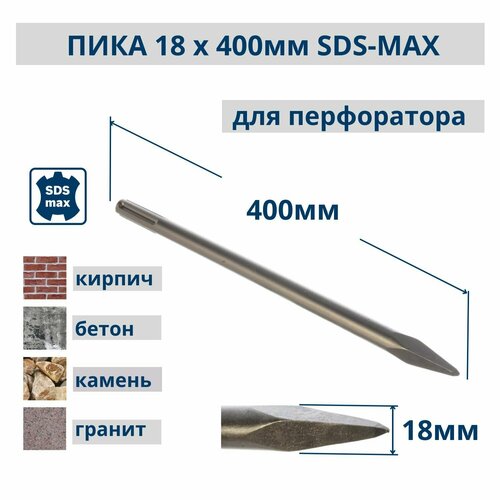 Пика для перфоратора SDS-MAX 18 х 400 мм, РемоКолор