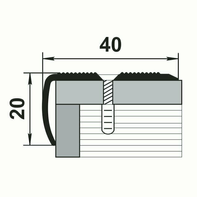 Порог алюминиевый угловой ЛУКА - фото №5