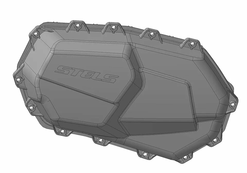Крышка вариатора, пластик (13 точек крепления), STELS Guepard