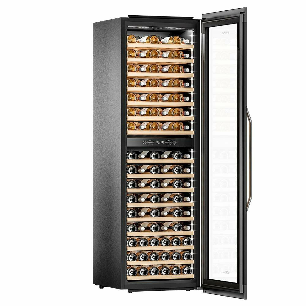 Винный холодильник (шкаф) компрессорный MEYVEL MV83-KSB2 - фотография № 2