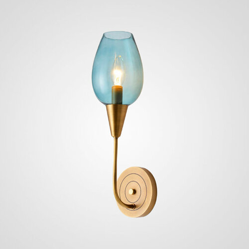 Настенный светильник Viola Wall 1 Blue Violawall01 141137-26 15940₽