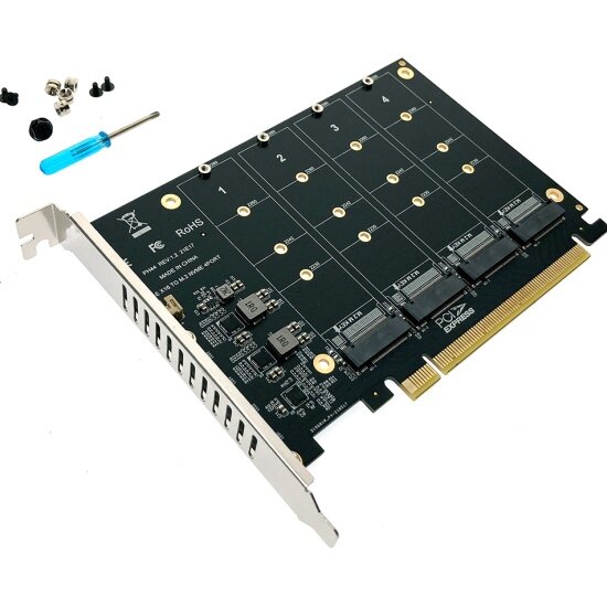 Адаптер PCI-E для SSD M2 Espada PCIe4NVME