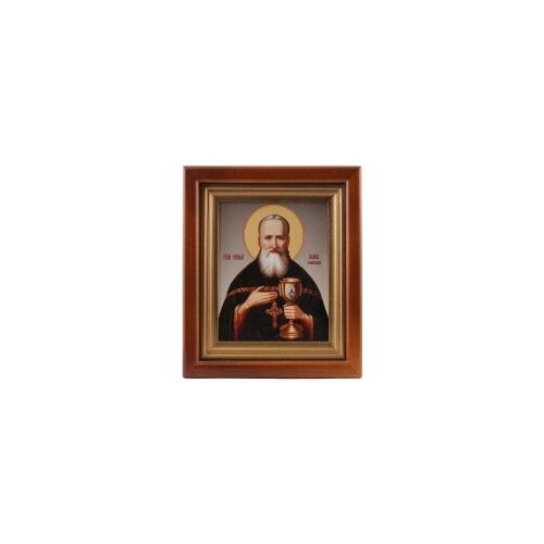 Икона в киоте №2 11*13 сложный, фото (Иоанн Кронштадский) #59486 икона нательная перламутровая иоанн кронштадский 77679