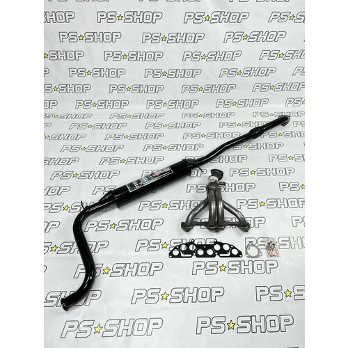 Комплект выхлопной системы паук 4-1 8V +резонатор c бочком (комплект для установки). Stinger sport Lada Kalina/Granta 1117/1118/1119/2190