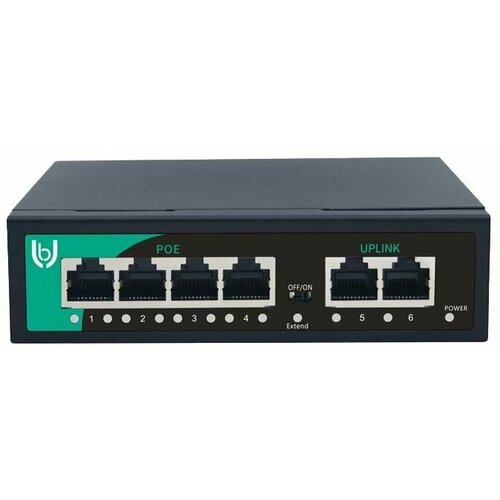 Неуправляемый коммутатор Unibrave с поддержкой PoE на 4 порта UB-SW-4F2F-60 Base 497500₽