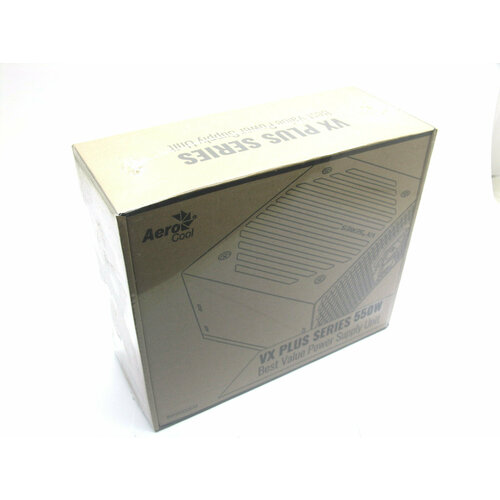 Блок питания AeroCool VX-550 PLUS 550W ATX 12v23 12cm Fan 382400₽