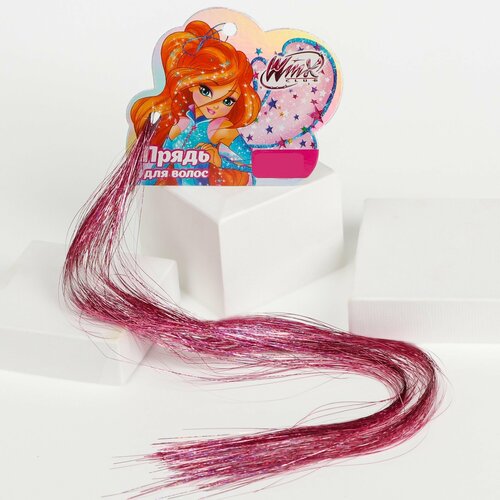 Прядь для волос блестящая розовая - WINX: Блум