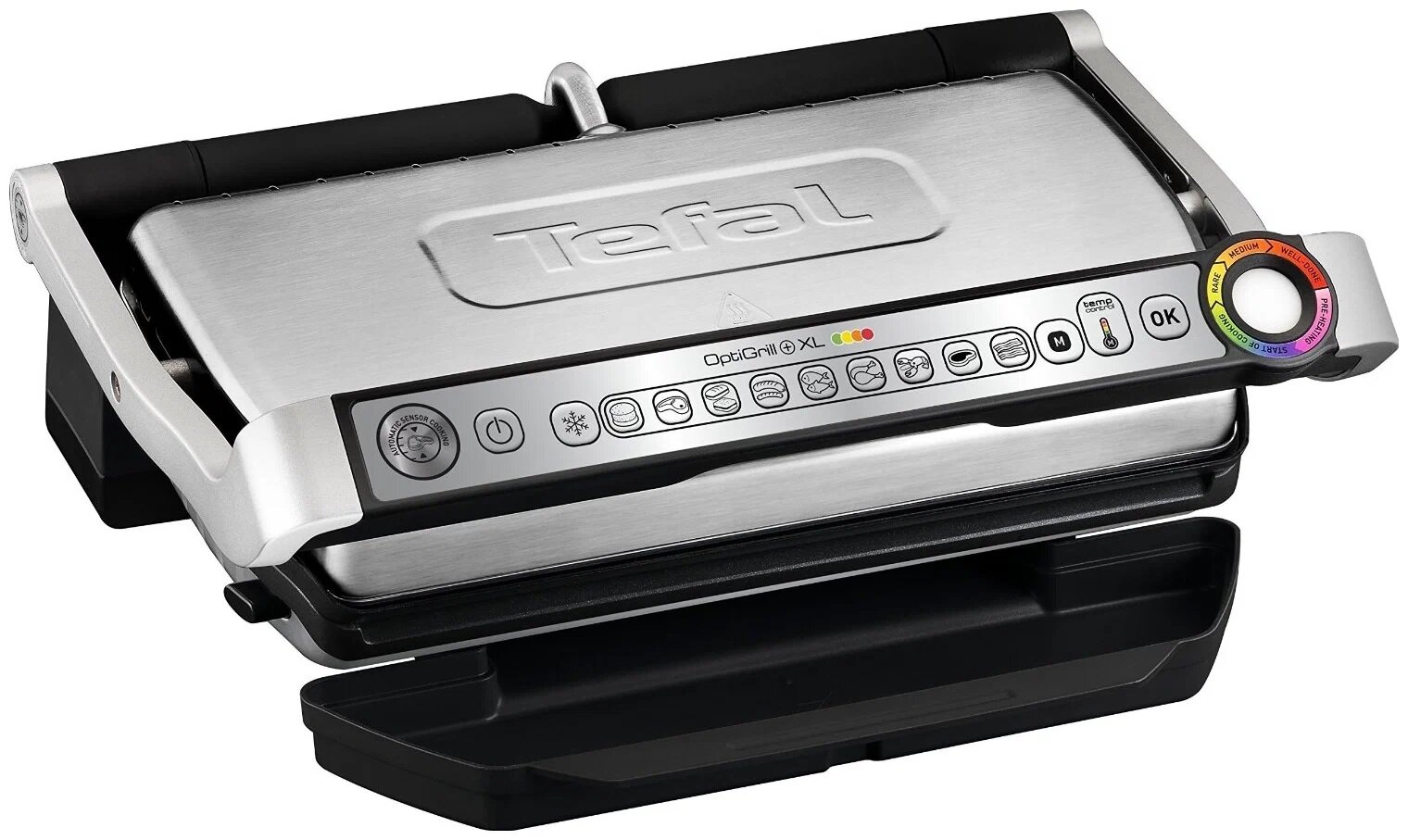 Гриль Tefal Optigrill+ XL GC722D34, стальной