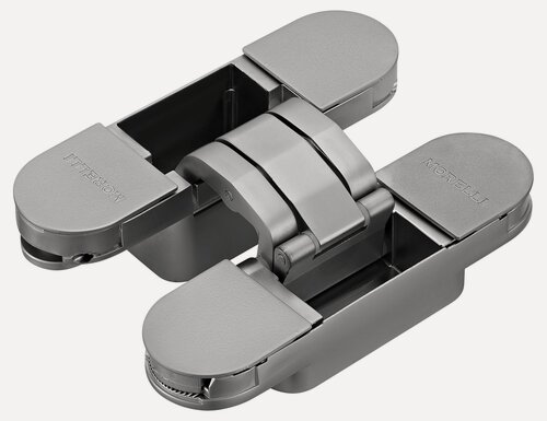 Изображение товара Петля дверная скрытая Morelli HH-24 SC матовый хром, петля универсальная металлическая врезная для межкомнатных дверей