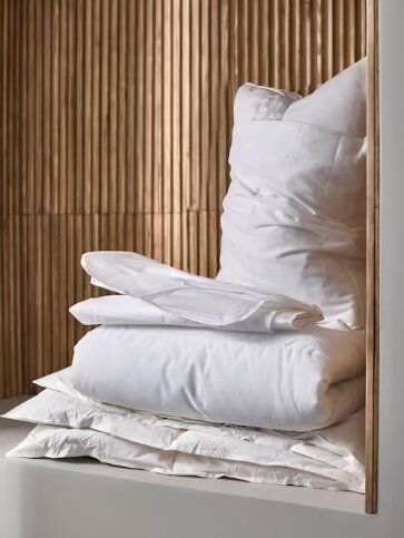 Одеяло Ikea Smasporre / Икеа Смаспорре, теплое, 150х200, белый - фотография № 4