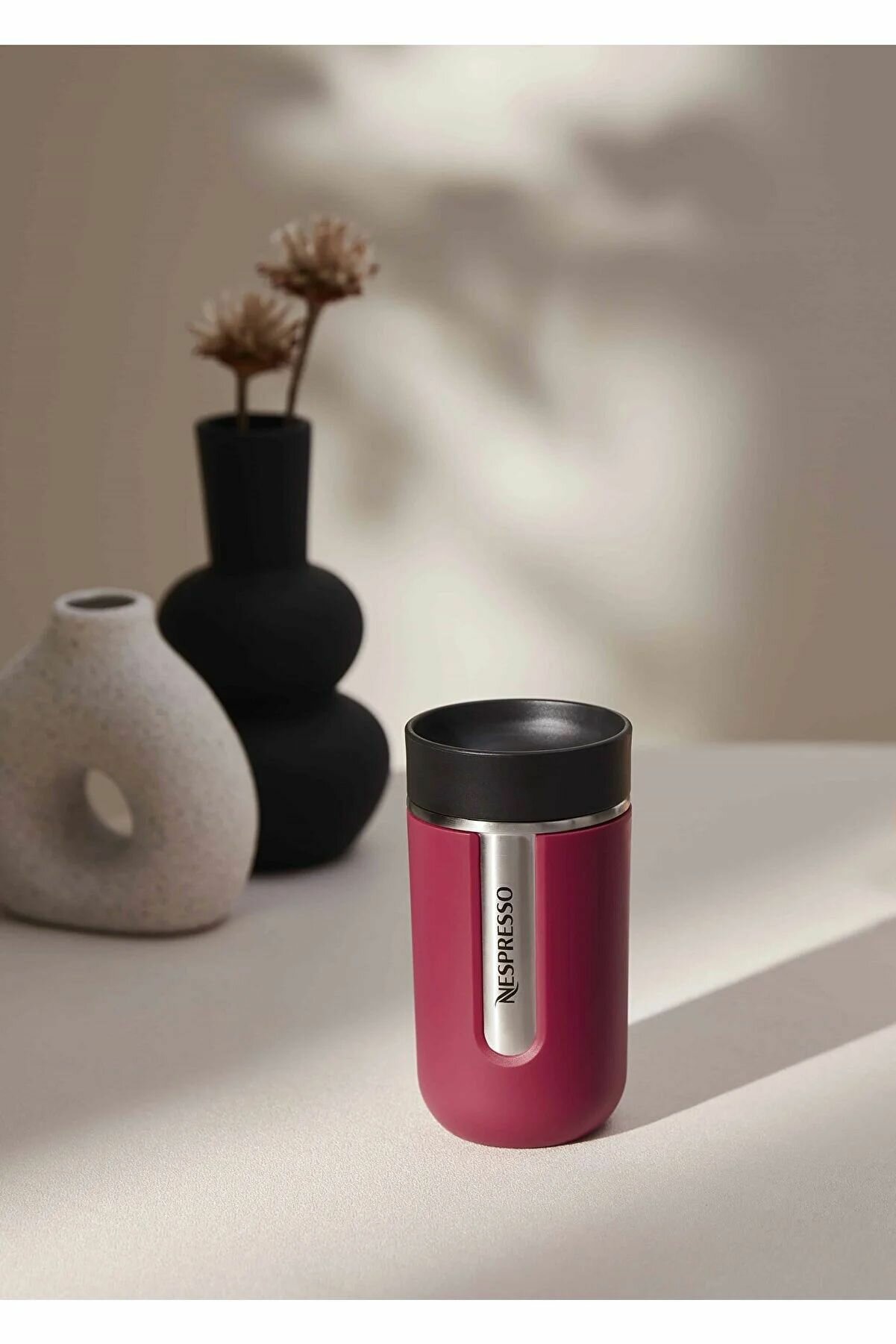 Термокружка Nespresso Nomad Travel Mug Small, Raspberry 300 мл. - фотография № 8