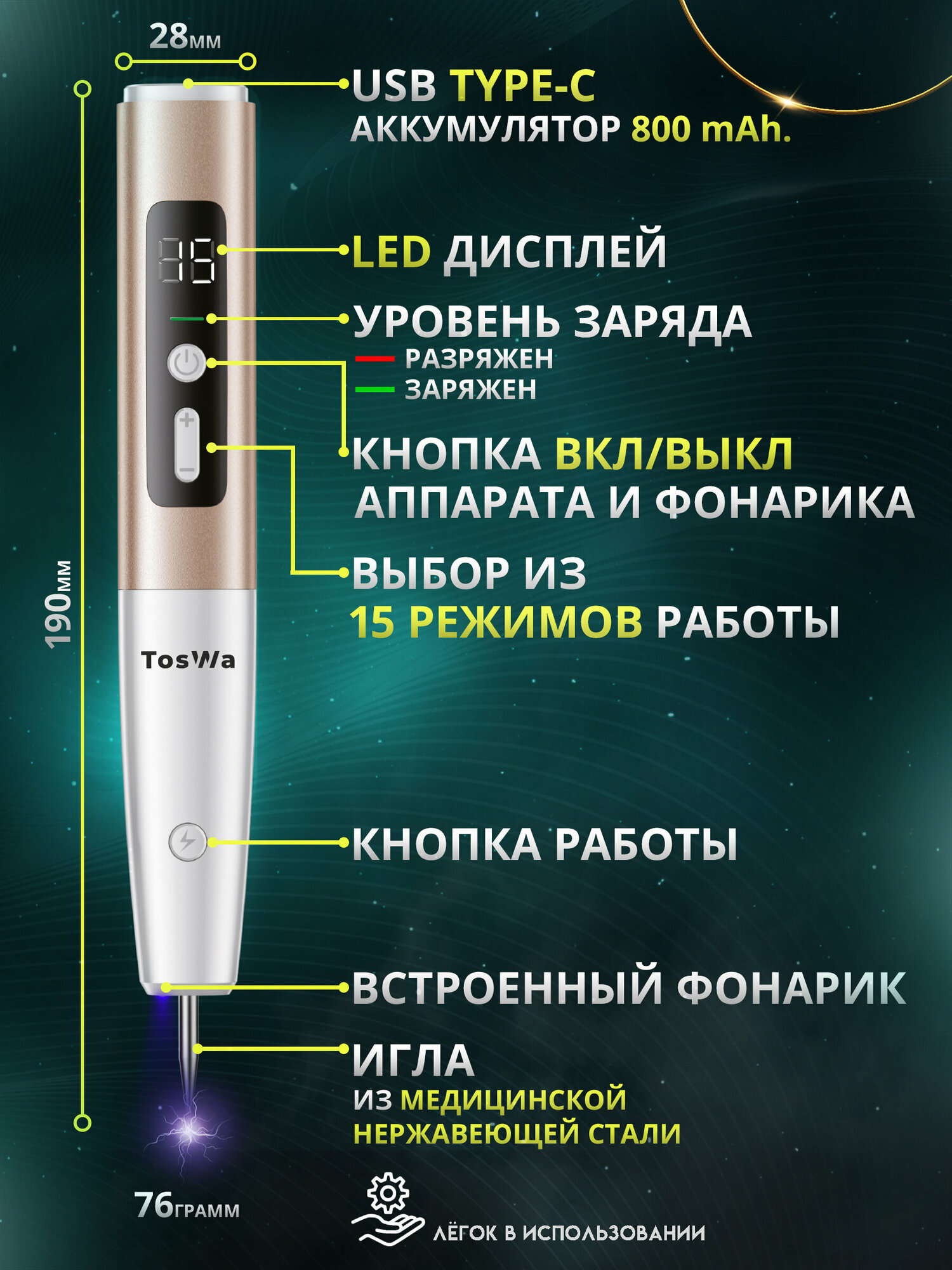 Аппарат косметический от бородавок и папиллом на коже и лице — фото 1