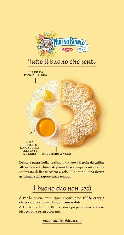Печенье Mulino Bianco Canestrini сдобное с сахарной пудрой 200г х 3шт - фотография № 5
