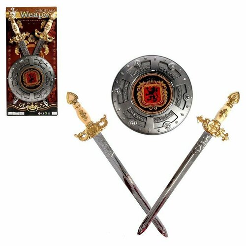 Набор оружия «Рыцарь» (комплект из 3 шт) игр набор оружия рыцарь меч щит защита на руку 2шт блистер