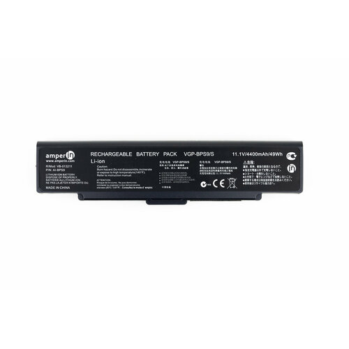 Аккумулятор для Sony VAIO Amperin VGP-BPS9 (11.1V 4400mAh) аккумулятор для ноутбука sony vaio vgn ar