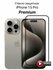 Стекло для iPhone 15 Pro защитное прозрачное Премиум (с закруглен...