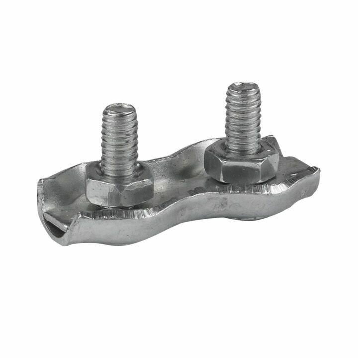 фото Зажим для троса двойной Duplex (3мм) EKF zdtd-3