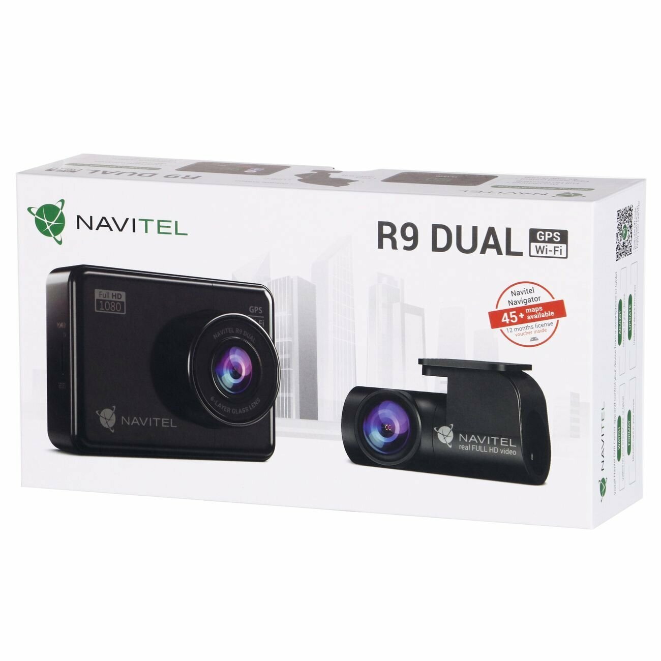 Автомобильный видеорегистратор NAVITEL R9 DUAL GPS/Wi-Fi