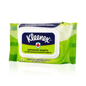 Салфетки Kleenex (Клинекс) влажные антибактериальные 40 шт. Kimberly Clark (Корея) - фото №12