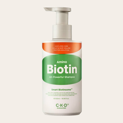 CKD Шампунь с аминокислотами и биотином - Amino Biotin all-powerful shampoo, 500мл