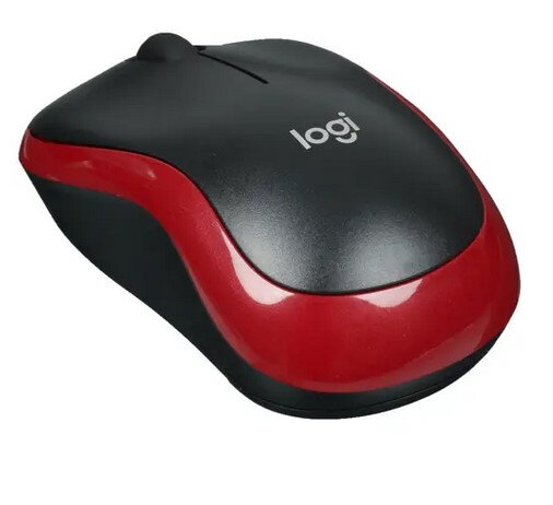 Мышь Logitech M186, черный/красный (910-004133) - фото №6