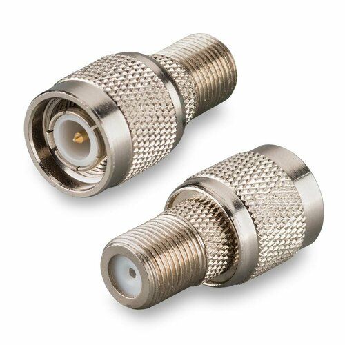 Переходник TNC(male)-F (female) (2шт) 1x pcs high quality tnc female to f tv male plug brass straight tnc f rf adapters coaxial connector