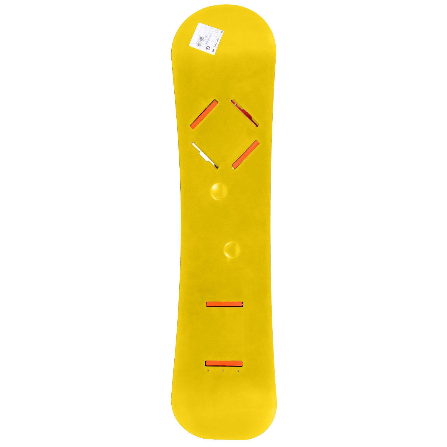 Сноуборд пластиковый с жесткими креплениями Цикл желтое основание