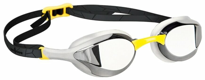 Очки для плавания MAD WAVE Alien Mirror, yellow/grey/black