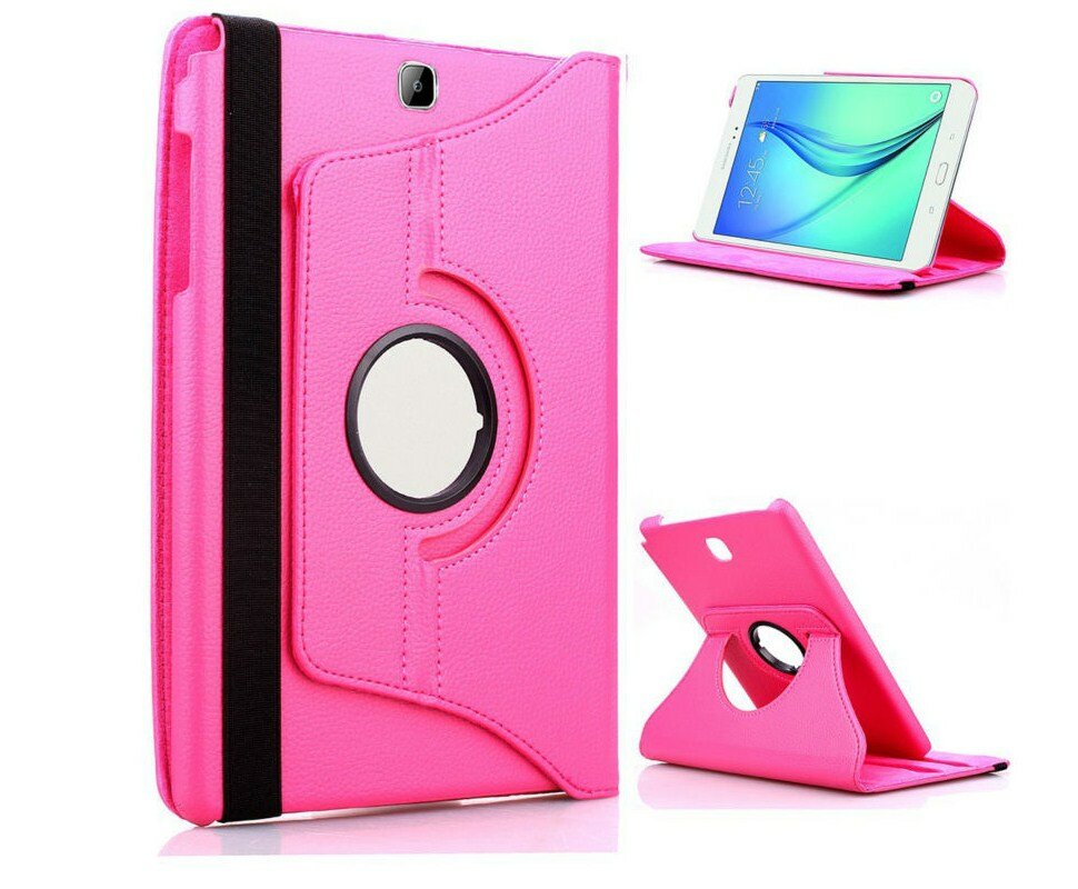 Чехол для планшета Samsung Galaxy Tab 3 7.0 SM-T210/ T211 поворотный роторный оборотный розовый кожаный MyPads