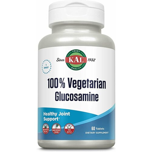 KAL 100% Vegetarian Glucosamine (100% вегетарианский глюкозамин) 1000 мг 60 таблеток