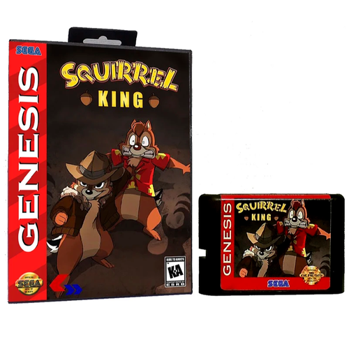 Картридж Squirrel King Для приставки Sega Genesis Sega Mega Drive 16 bit MD