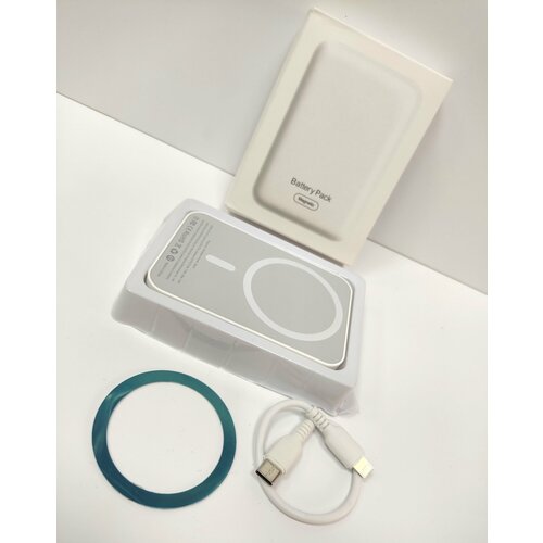 Беспроводной повербанк магнитный для айфона MagSafeвнешний беспроводной Powerbank для айфон на 2500ампер 765₽