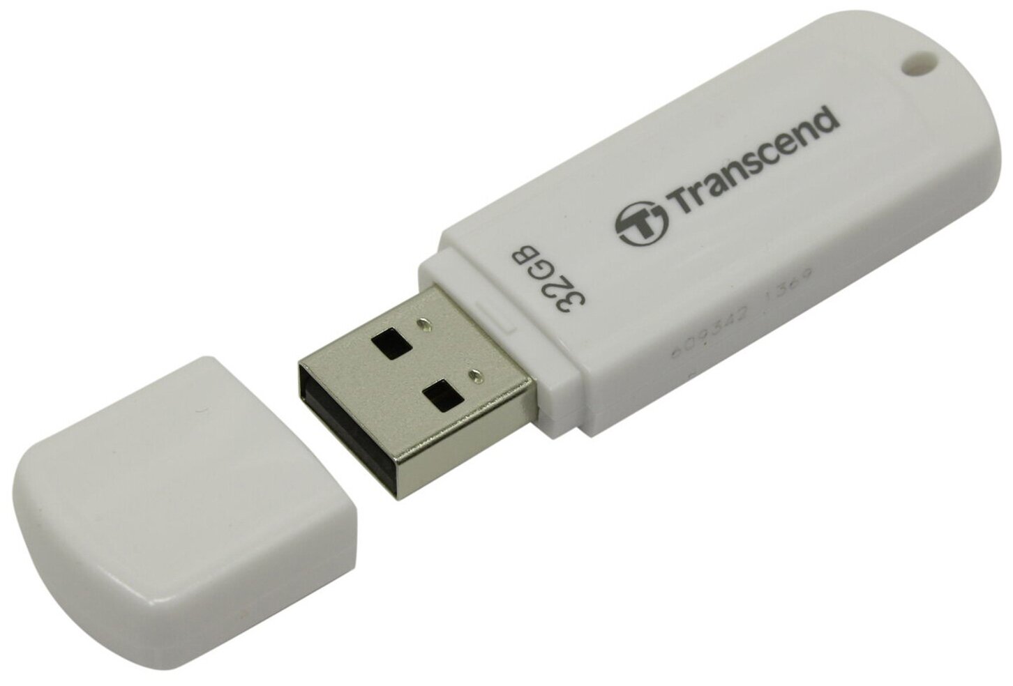 Флеш Диск Transcend 32Gb Jetflash 370 TS32GJF370 USB2.0 белый — фото 1