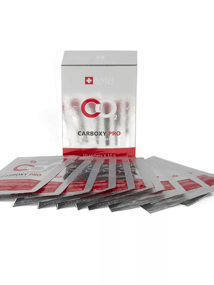 Космецевтика Одношаговая карбокситерапия Carboxy PRO TETe Cosmeceutical 10*10 гр