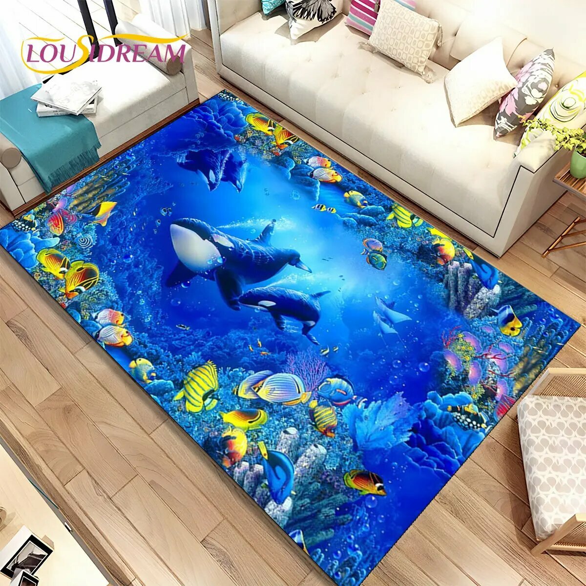 3D иллюзия морского дна ковёр LOUSIDREAM