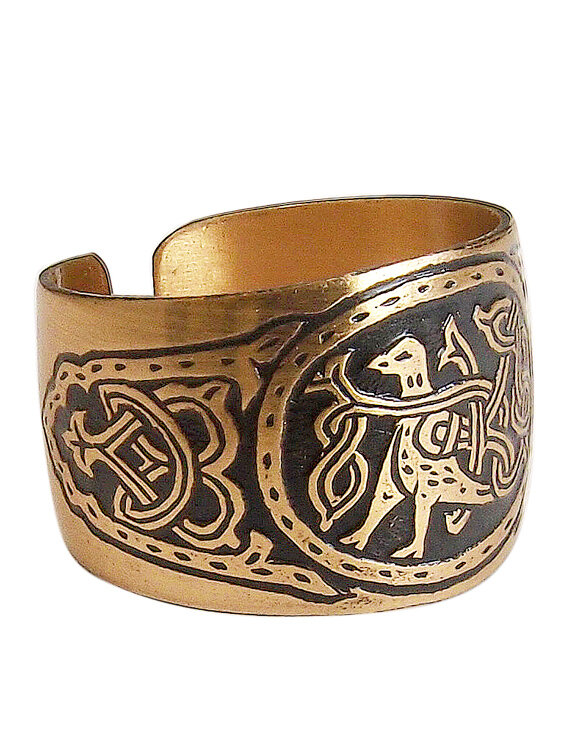 Кольцо переплетенное Мастерская Алешиных, размер 18, желтый — фото 1