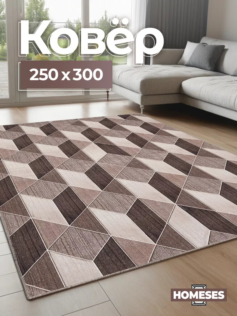 Коврик комнатный на пол 250х300