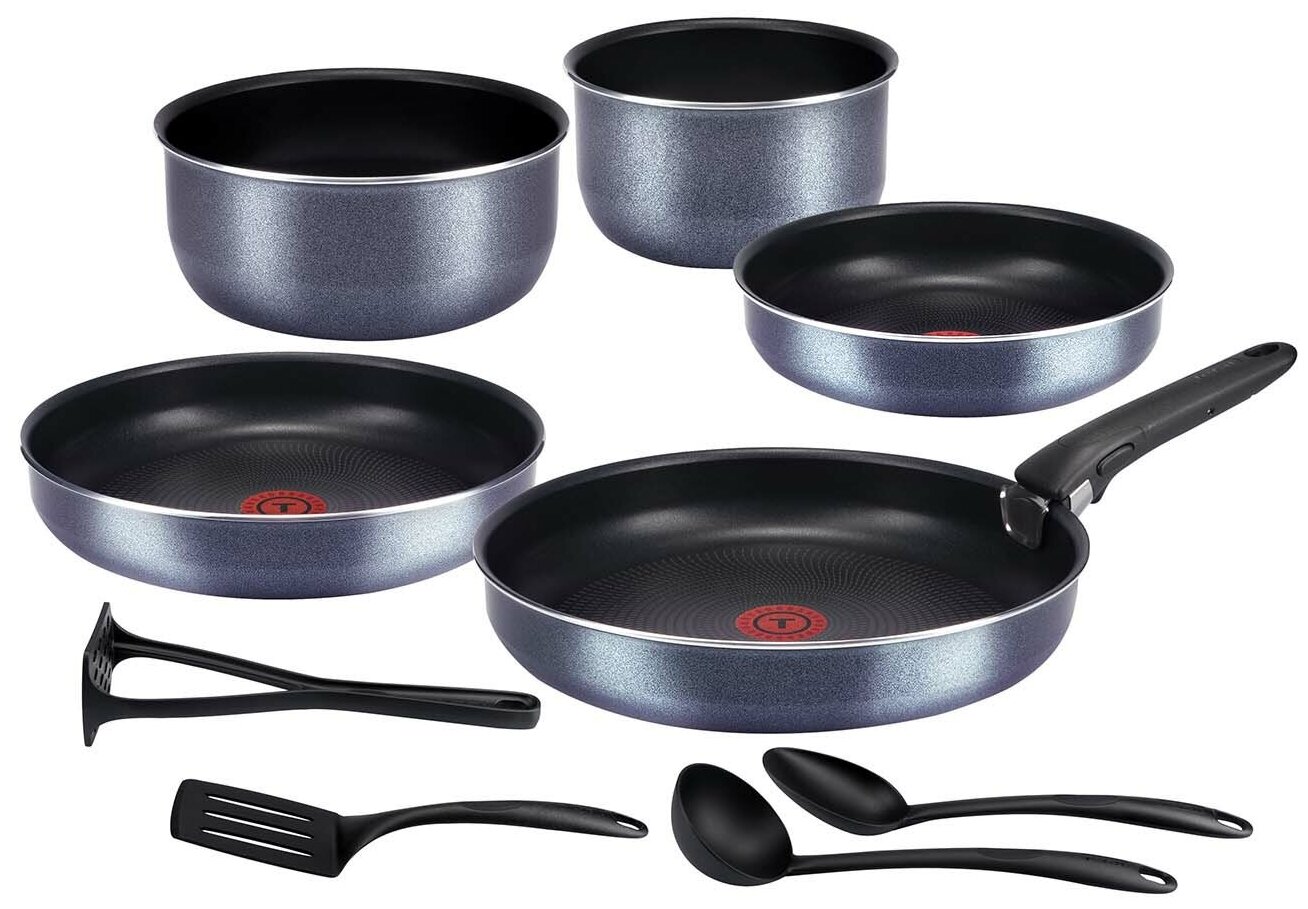 Набор посуды (антипригарное покрытие) Tefal Ingenio Twinkle 10 предметов 04180860