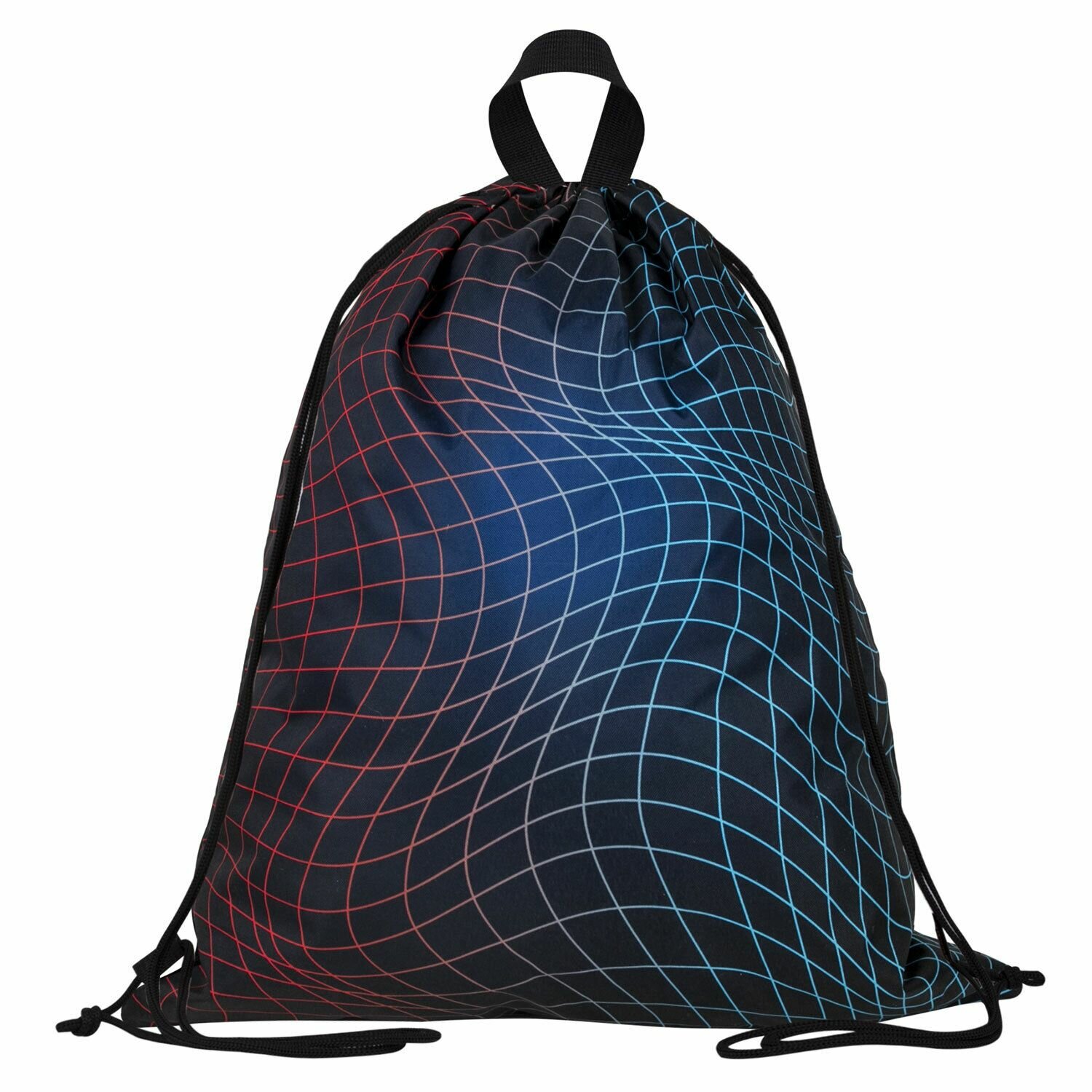 Мешок для обуви Brauberg большой, удобный, с ручкой, 51х41 см, "Neon web"