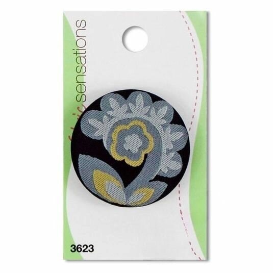 Пуговица BLUMENTHAL LANSING "Fabric Sensations", черная, на ножке