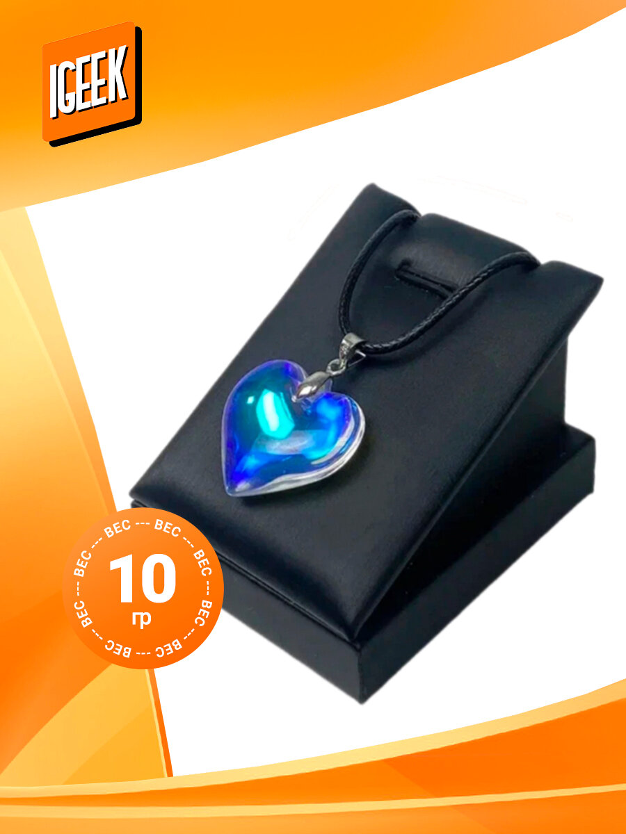 Колье iGEEK, длина 50 см, серебристый — фото 1