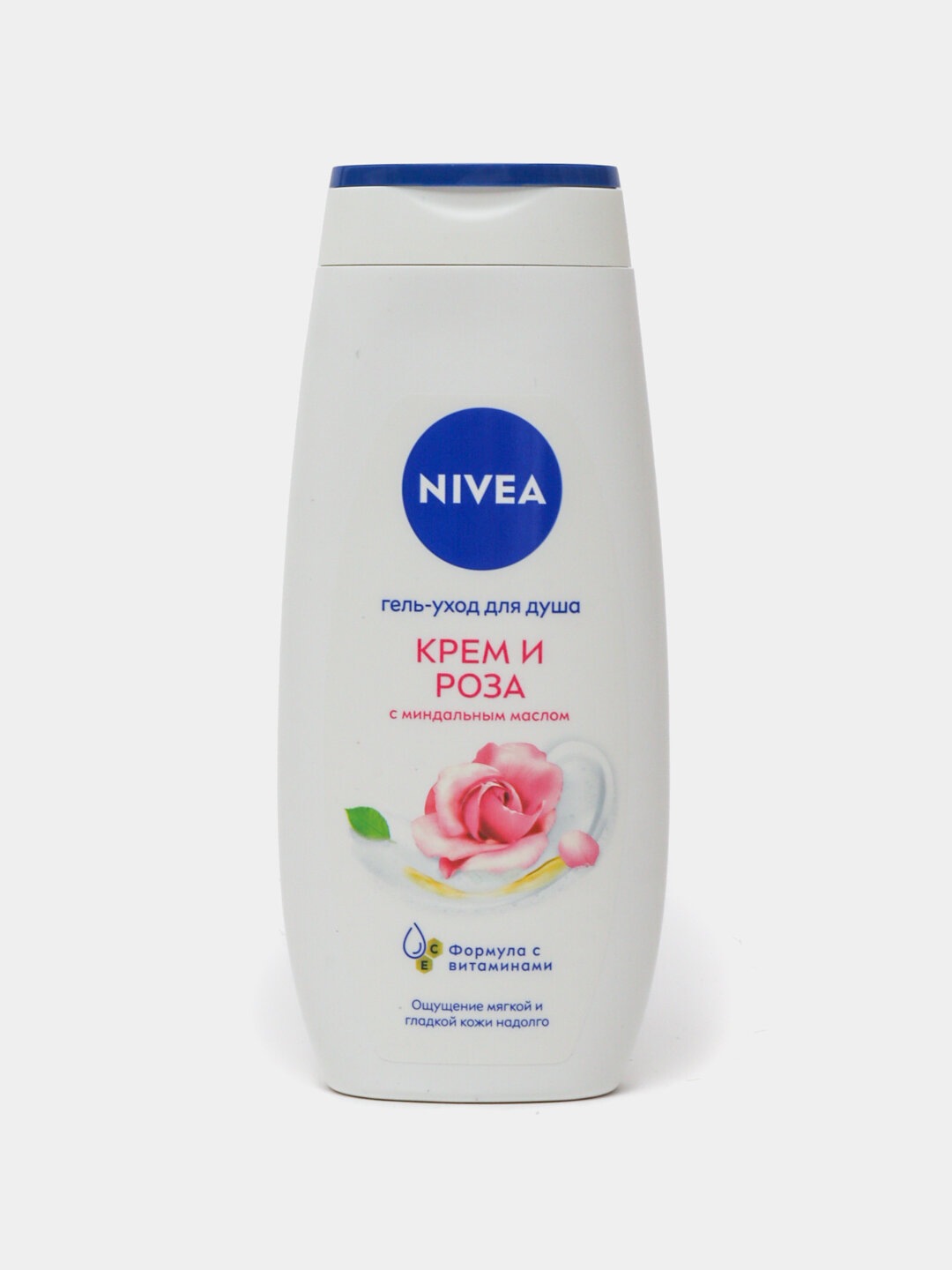 Гель для душа Nivea "Крем и роза" женский мужской 250мл мягкость и аромат. — фото 1