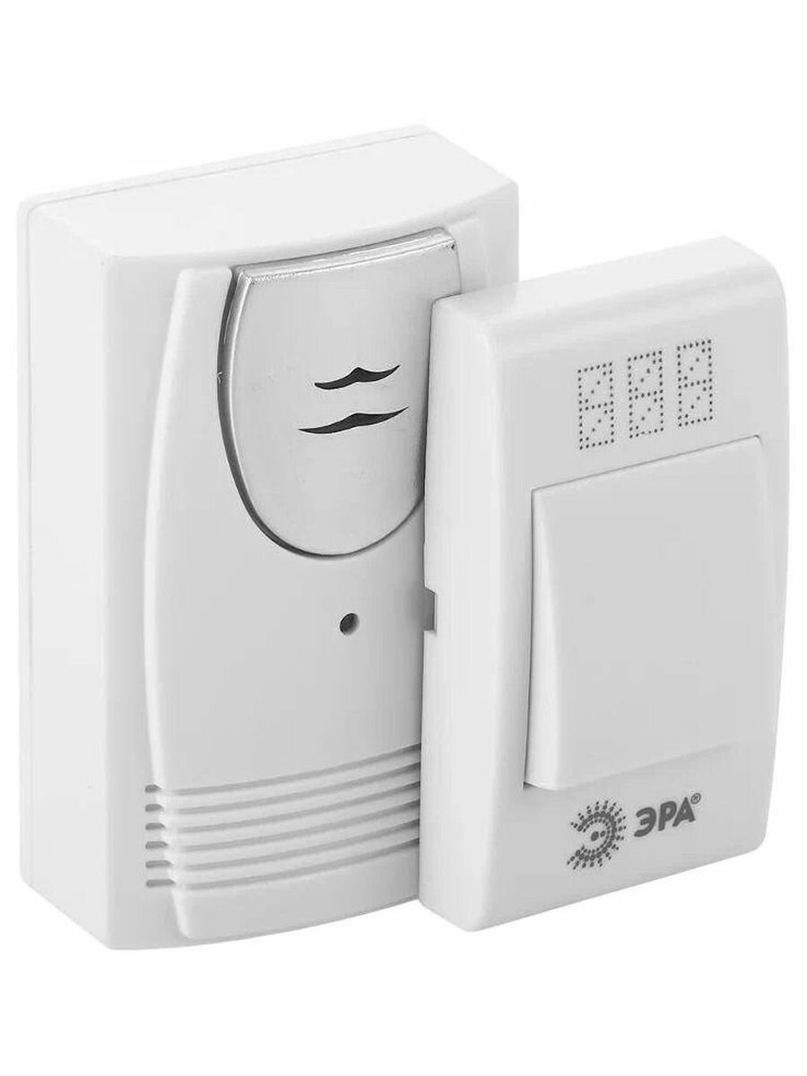 Звонок беспроводной Эра С61белый 32мелодии 100м А23+2АА IP20