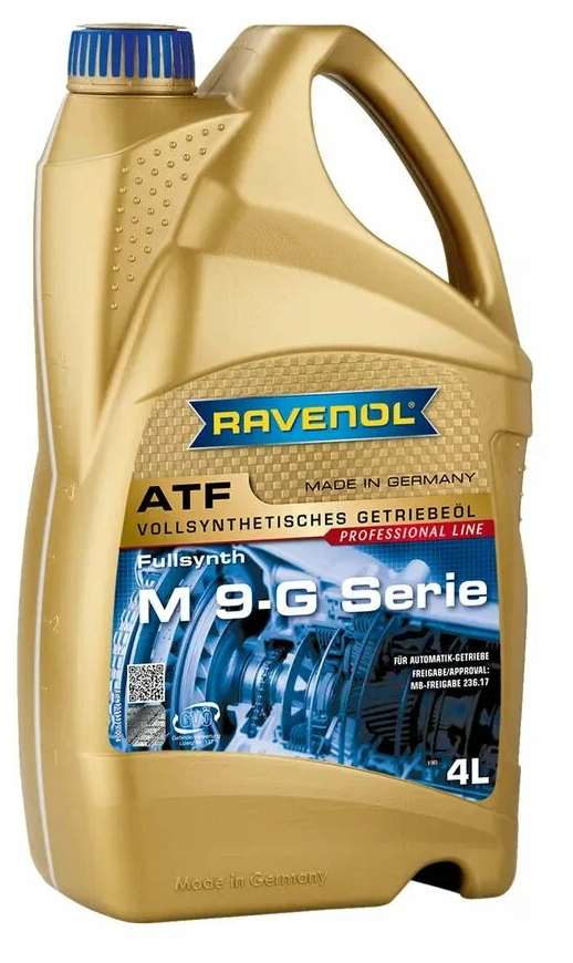 Трансмиссионное масло RAVENOL ATF M 9-G Serie ( 4л) new