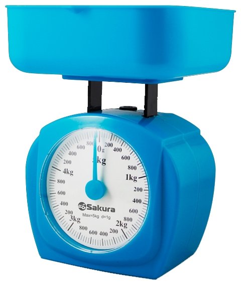 Весы кухонные SAKURA SA-6017BL 5кг синие