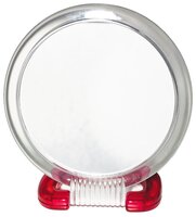 Зеркало косметическое настольное Beauty Style 58851-7500 серебристый/красный