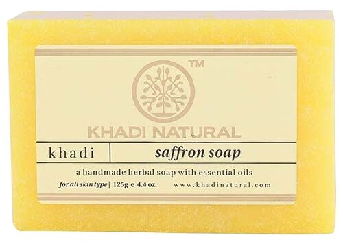 фото Khadi Natural Мыло кусковое Saffron soap