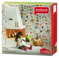 Lundby Камин Смоланд (LB_60305100) белый/коричневый