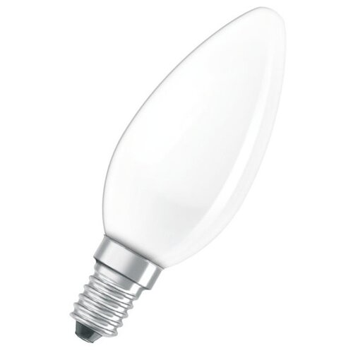 Лампа накаливания Osram CLASSIC B FR 60W 230V E14 (свеча матовая d=35 l=100) 4008321410719